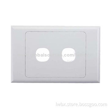 Face Plate, 2 Ports in Australian Style